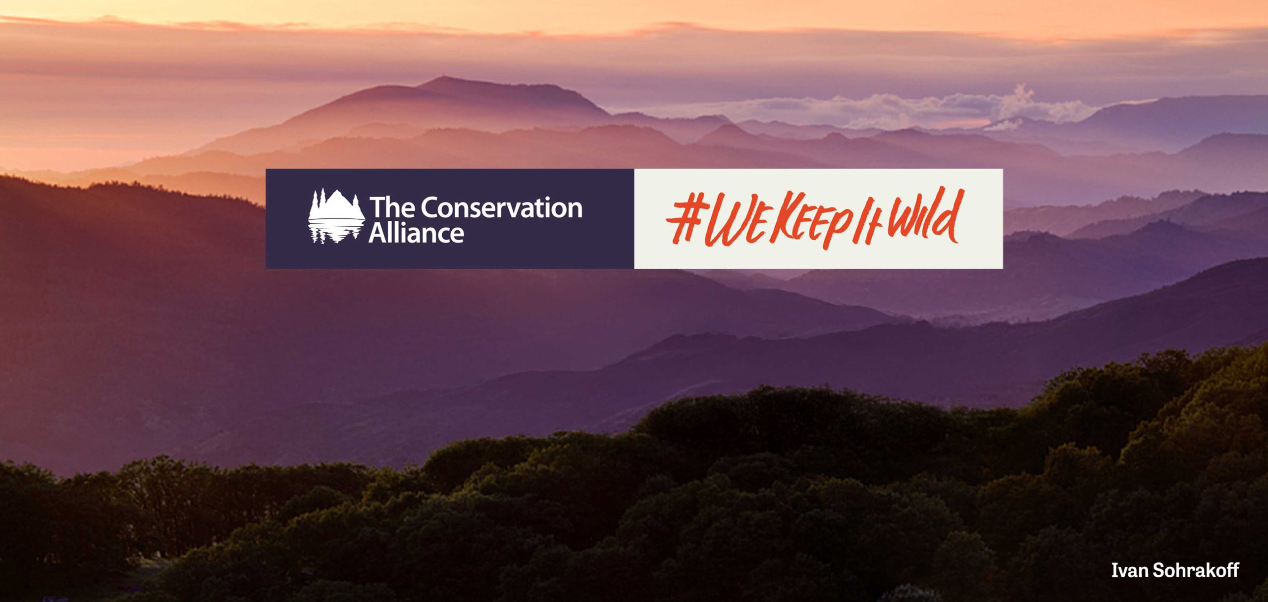 The Conservation Alliance campaign banner